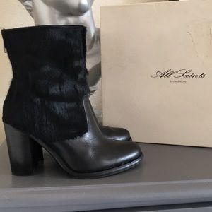 All Saints High Hessian Mix boot